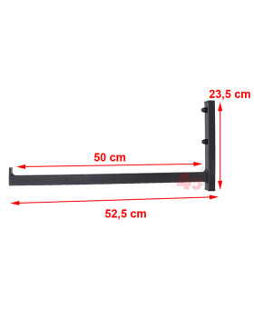 Wand-Reifenhalter, 50cm, 50kg, (25x25mm)
