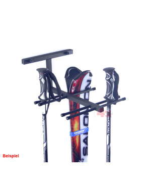Wand-Skihalter für 4 Paar Ski